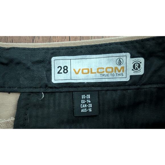 Volcom Frickin Chino Shorts Preppy Modern Straight NEW! - Picture 3 of 7